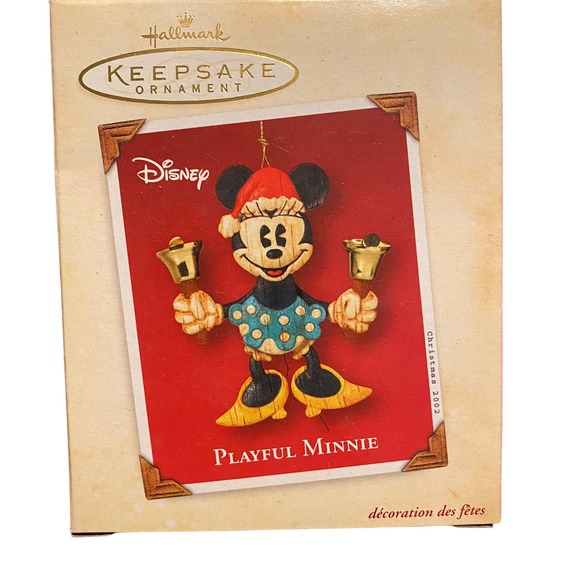 Hallmark Other - NIB Disney Hallmark Ornament Playful Minnie Mouse Bell Ringing